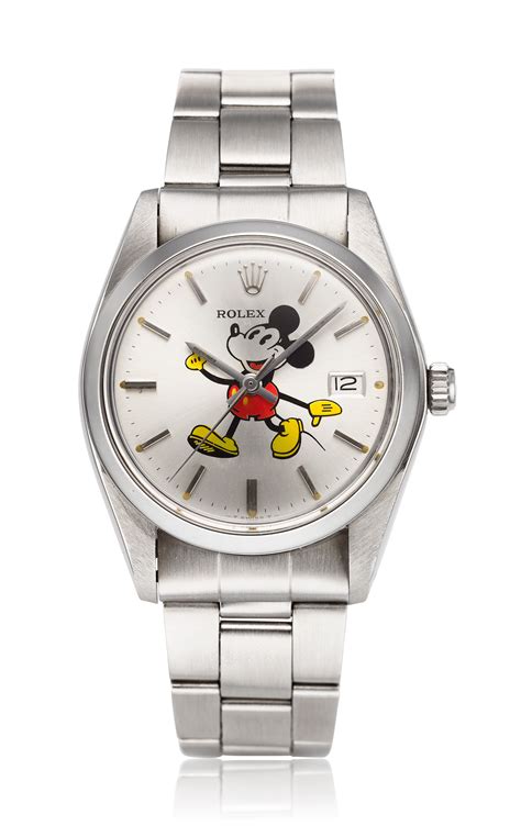 rolex oyster mickey mouse watch|collectible mickey mouse watches.